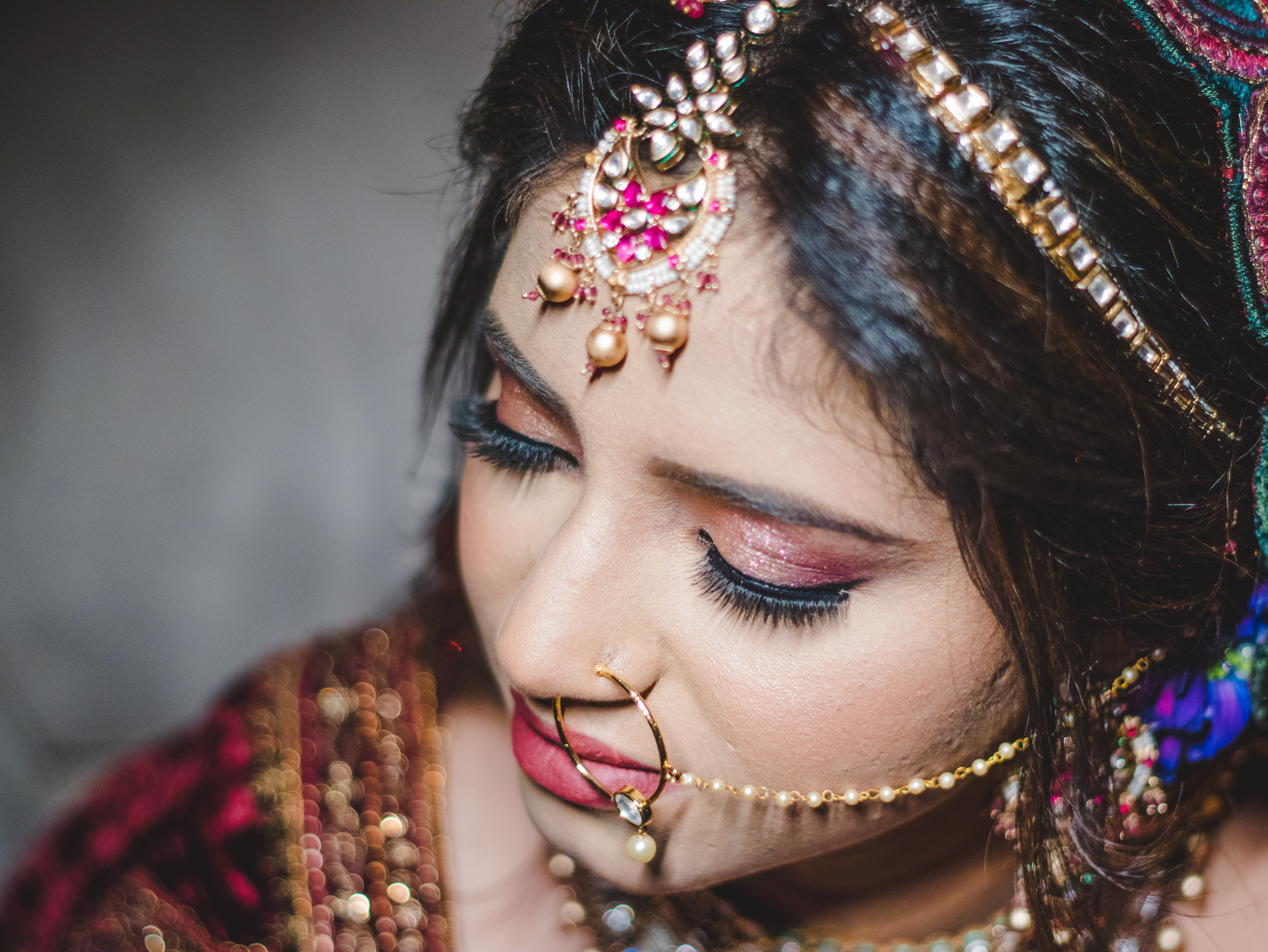 Bride close-up